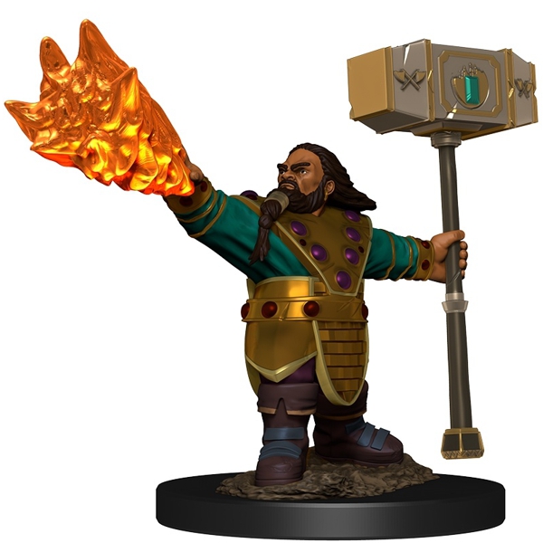 male dwarf cleric miniature